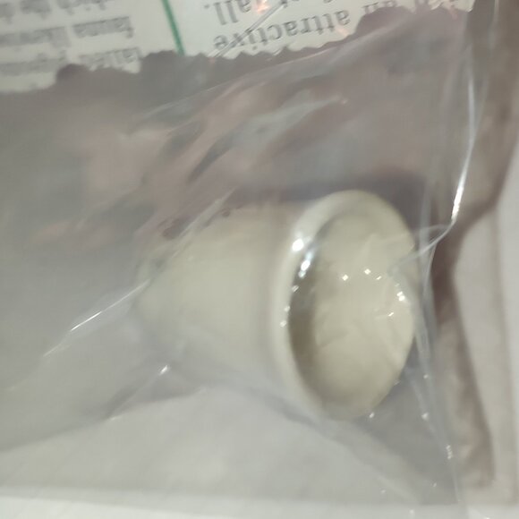 Thimble Gold Bells Blue Birds Porcelain Ellard USA Collectible Vintage Academia - Picture 4 of 4